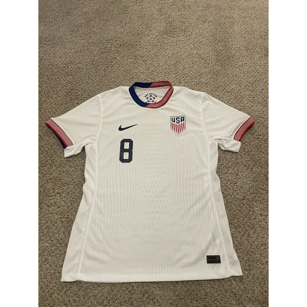 Authentic Nike USMNT #8 Weston McKennie Football Soccer Jersey Women’s Sz XL